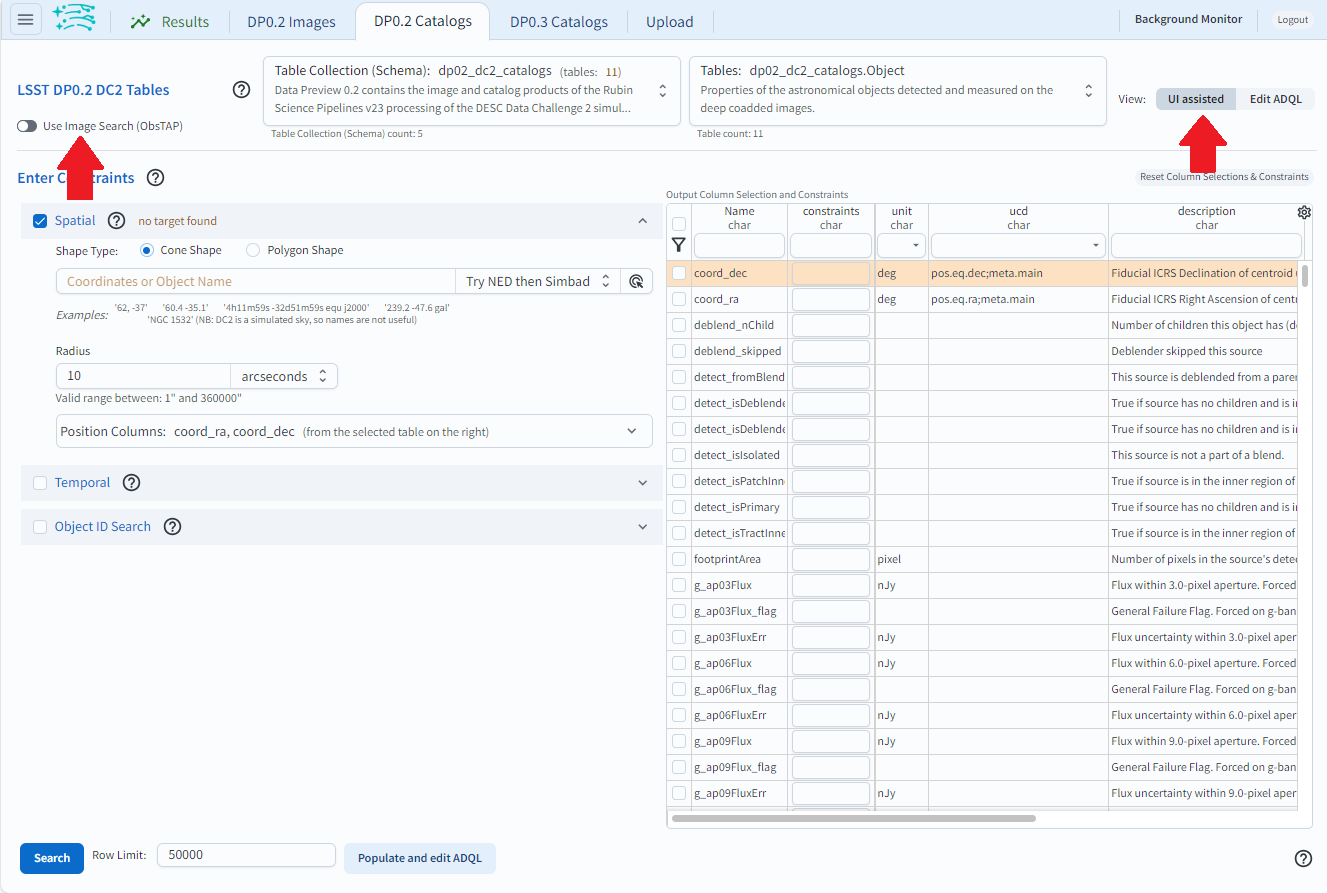 Check settings before setting up query.