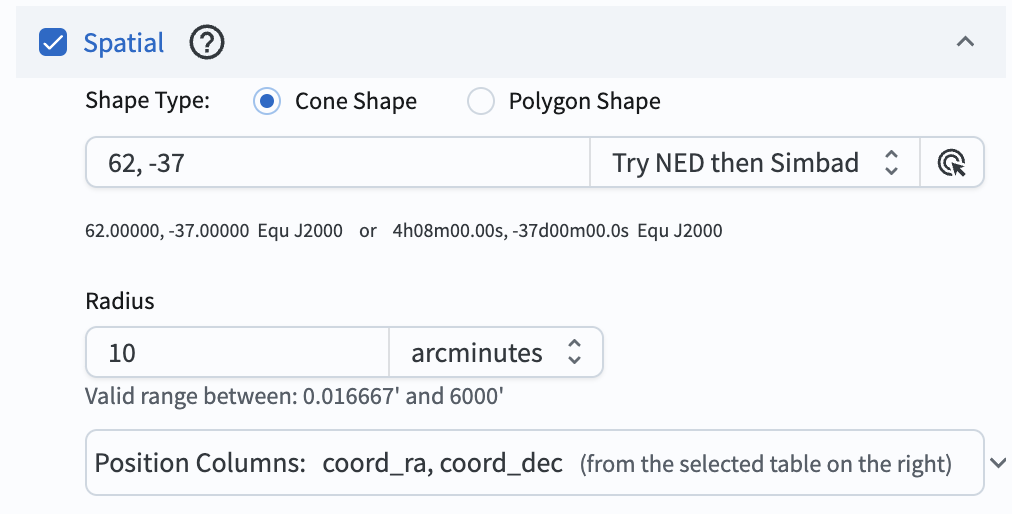 Spatial constraints applied in the Portal UI.