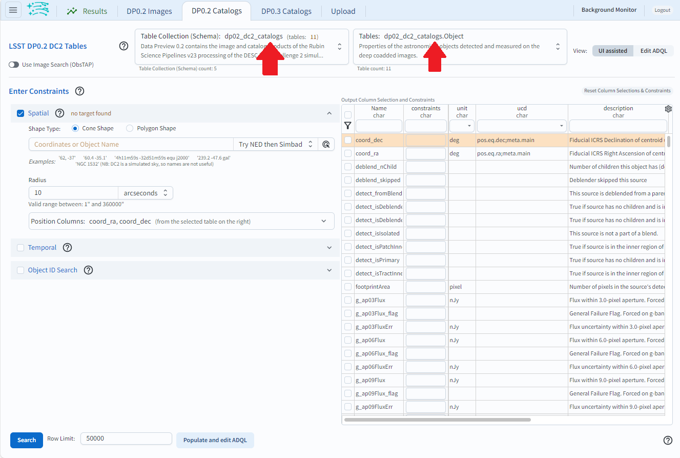 Check settings before setting up query.